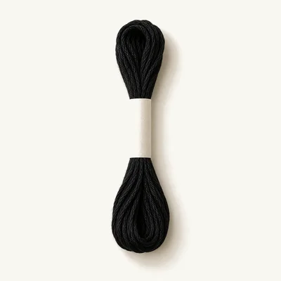 Black embroidery thread