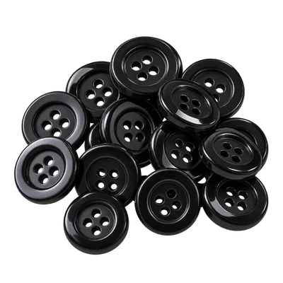 Small black buttons