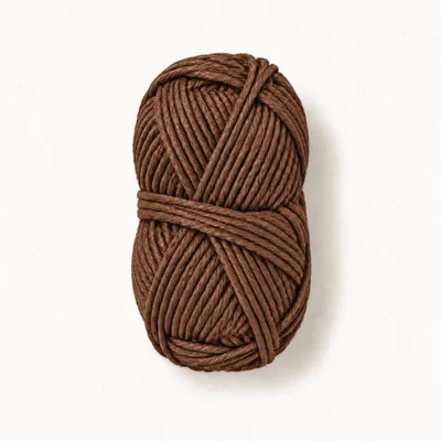 Yarn in brown